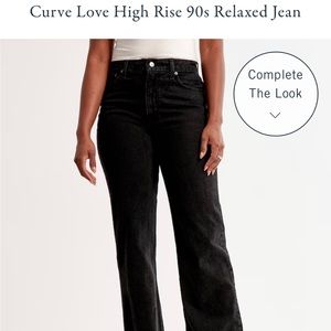 Abercrombie 90s High Rise Relaxed Jean - Curve Love fit